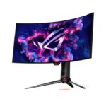 ASUS ROG Swift OLED PG34WCDM gaming monitor - 34"  3440 x 1440,  800R curved OLED panel, 240 Hz, 0.03 ms (GTG) response time, G-SYNC® compatible, custom heatsink, ROG Smart KVM