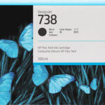 HP 738 300-ml Black DesignJet Ink Cartridge