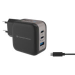ALTHEA17B 3-Port 67W GaN USB PD Charger with USB-C Charging Cable, USB-C x 2, USB-A x 1, QC 3.0, PPS