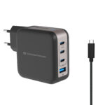 ALTHEA18B 4-Port 100W GaN USB PD Charger with USB-C Charging Cable, USB-C x 3, USB-A x 1, QC 3.0, PPS  - preço válido até fim de stock das unidades pré estabelecidas