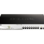 10-Port 10/100/1000 Gigabit PoE+ Smart Switch + 2 SFP Ports. (130W) (RACK 19'')