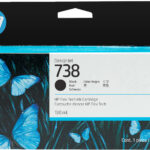 HP 738 130-ml Black DesignJet Ink Cartridge