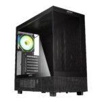 Caixa ATX CASE DANUBE SAVA H400 BLACK -Tempered Glass- 1XUSB 3.1+ USB3.0 - 1 X 1