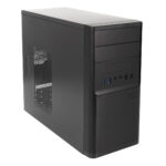 Caixa Micro ATX DARK SHADOW BLACK 300W 85W Eficiência- 2xUSB 3.0 + 2xUSB 2.0