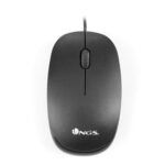 Rato otico com fio USB 1000 dpi, 2 botões + scroll