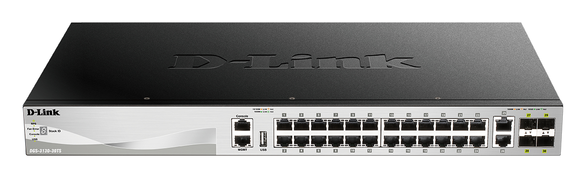 high_108694508_7878201616.jpg 24 x 10/100/1000BASE-T ports Layer 3 Stackable Managed Gigabit Switch with 2 x 10GBASE-T ports and 4 x SFP+ ports, Managed Gigabit Ethernet Switch - Image 1