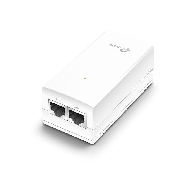 high_58883404_1015678134.jpg 24V Passive PoE Injector Adapter, 1× Gigabit PoE Port, 1× Gigabit Non-PoE Port, Data and Power Carried over The Same Cable, 24V Power Input, 12 W PoE Power, Plastic Case - Image 1