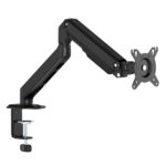 Desktop Monitor Support gas spring 1 monitor 13-34", Max VESA 100x100, Flat Screen up to 9Kg, Curved Screen up to 7Kg