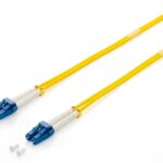 LC TO LC FIBER OPTIC PATCH CABLE, OS2, SINGLE MODE, DUPLEX, 9/125µM, LSZH, 10M