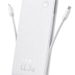 Airpow Lite Power Bank 10000mAh 22.5W Dual-Cable Moon White  - válido p unid faturadas até nova comunicação ou fim de stock na CPCDI