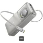 Free2Pull Power Bank with Retractable Cable 10000mAh 30W Lunar gray  - válido p unid faturadas até nova comunicação ou fim de stock na CPCDI