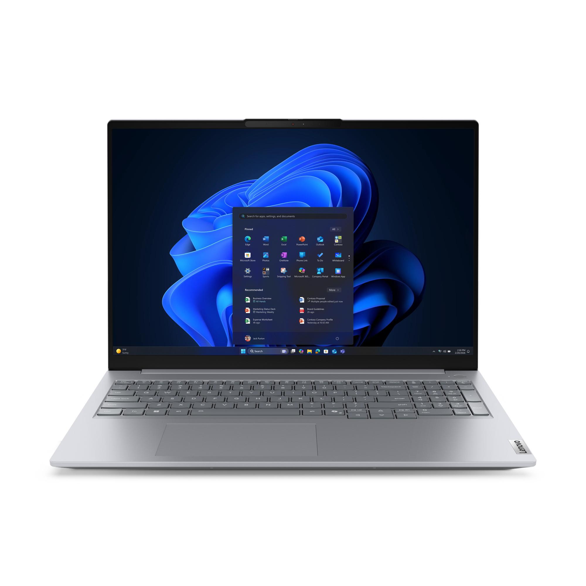 high_265961fef4bdc65b1d497c80c324746369fa7a72.jpg Lenovo ThinkBook 16 Gen 9 (16" AMD), AMD Ryzen 7 250 (3.30GHz, 16MB), 16" WUXGA, W11P64, 32.0GB, 1x512GB SSD M.2 2242 PCIe Gen4 QLC, AMD Radeon 780M, BT 5.4,Wi-Fi 7 2x2 BE, 100/1000M Ethernet, FPR, 1080P FHDHybrid, 3 Cell Li-ion 48Wh, 65 - válido p/ unid - Image 1