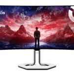 Lenovo Pro 34 - 34'' WQHD Pro Gaming Monitor (OLED  Panel, 1240Hz, 0.03ms GTG, USB-C, RJ45 2.5G with Realtek smart chip, 2xHDMI 2.1, DP 1.4,   FreeSyncT Premium Pro/Adaptive Sync HDRTB400, Speakers, RGB Lighting) - Tilt/Swiwel/Lift