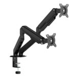 Desktop Monitor Support Mechanical spring 2 monitors 13-32", Max VESA 100x100, Flat Screen up to 9Kg, Curved Screen up to 7Kg