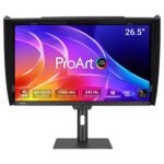 ProArt Display OLED PA27USD - Professional Monitor - 27'' (26.5'' viewable), 4K UHD (3840 x 2160), QD-OLED, 99% DCI-P3, ?E < 1, 240Hz, Auto Calibration, HDR-10, HLG, Dolby Vision, HDMI2.1, DisplayPort2.1, Thunderbolt 4 PD 96W, Calman Ready, ColourSpace