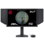 XL2540X+ - Monitor Gaming Zowie 24.1", TN, Full HD (1920x1080, 16:9), 280Hz, 320 cd/m2, 1500:1, 3x HDMI, 1x DP, Suporte totalmente ajustável - Preto